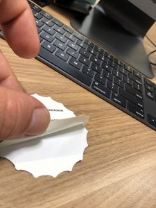 crack and peel sticker