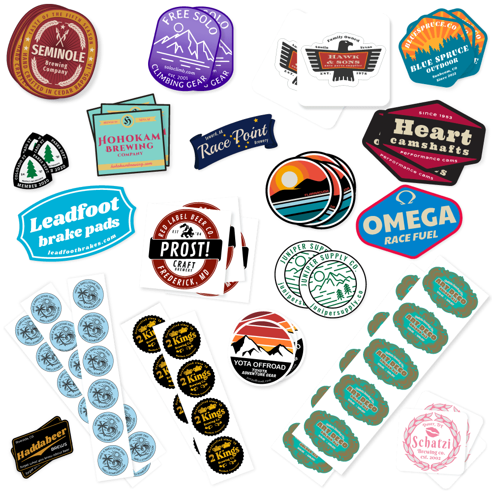 Free Samples of Custom Outdoor Stickers Comgraphx