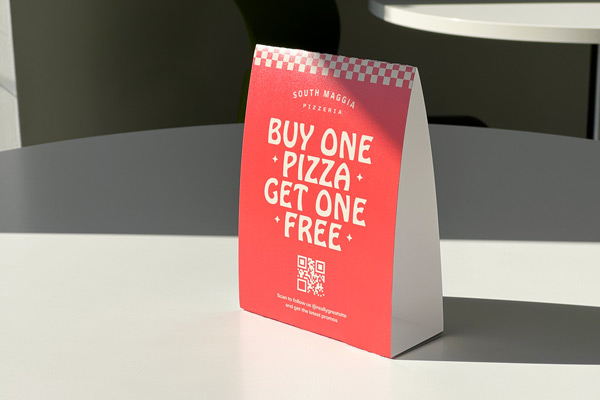 custom printed table tents