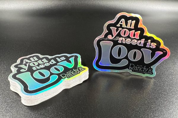 Personalized Holographic Sticker Decal - Custom Print Logo Text